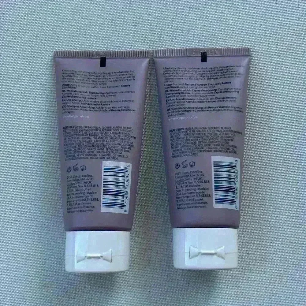 Living Proof Restore Shampoo + Conditioner Bundle (Travel Size)